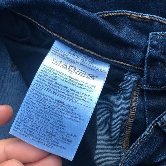 Banana republic dark wash Rinse mid rise skinny jeans -6R - Picture 6 of 12